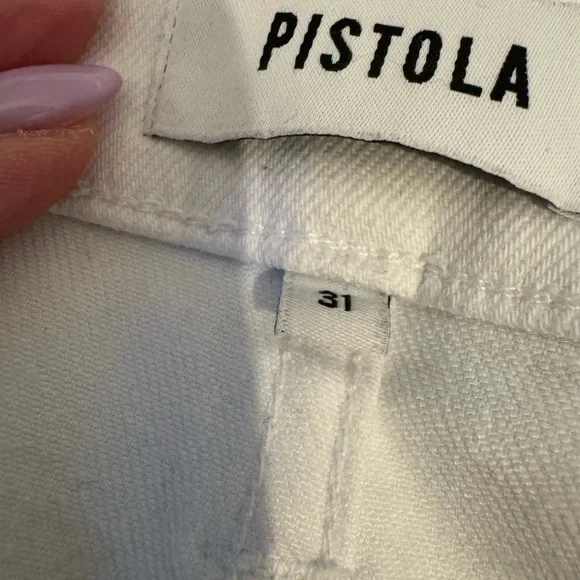 Pistola Women's Flare & Wide Leg Jeans - White - Picture 4 of 5